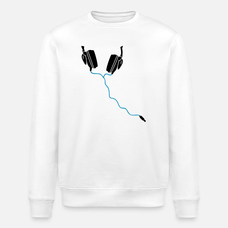 kopfhörer headphones DJ - Stanley/Stella Unisex Bio-Sweatshirt ROLLER - Weiß