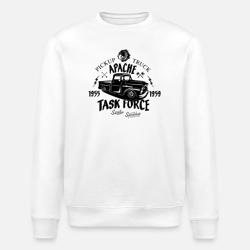 Apache Pick up Truck - Stanley/Stella Unisex Bio-Sweatshirt ROLLER - Weiß