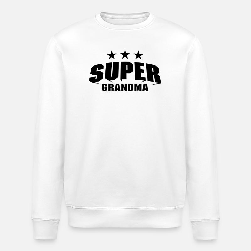 Super Grandma - Sweat bio ROLLER Stanley/Stella Unisexe - blanc