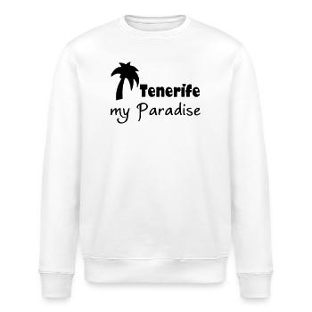 Tenerife Paradise Teneriffa Urlaub Geschenk - Stanley/Stella Unisex Bio-Sweatshirt ROLLER - Weiß - Vorne - Nik (191cm)