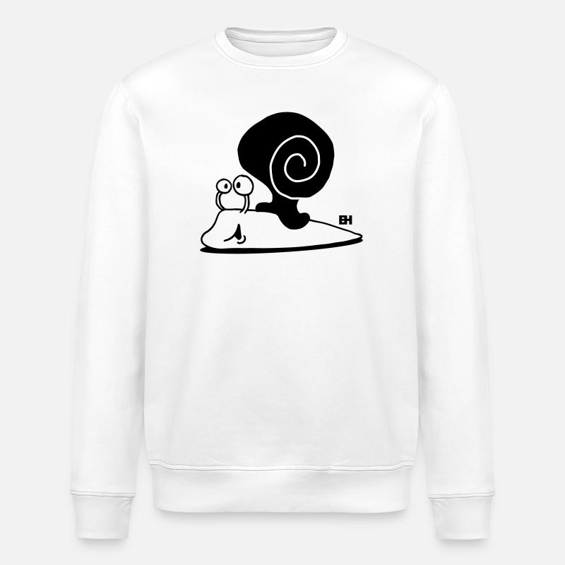 Schnecke - Stanley/Stella Unisex Bio-Sweatshirt ROLLER - Weiß