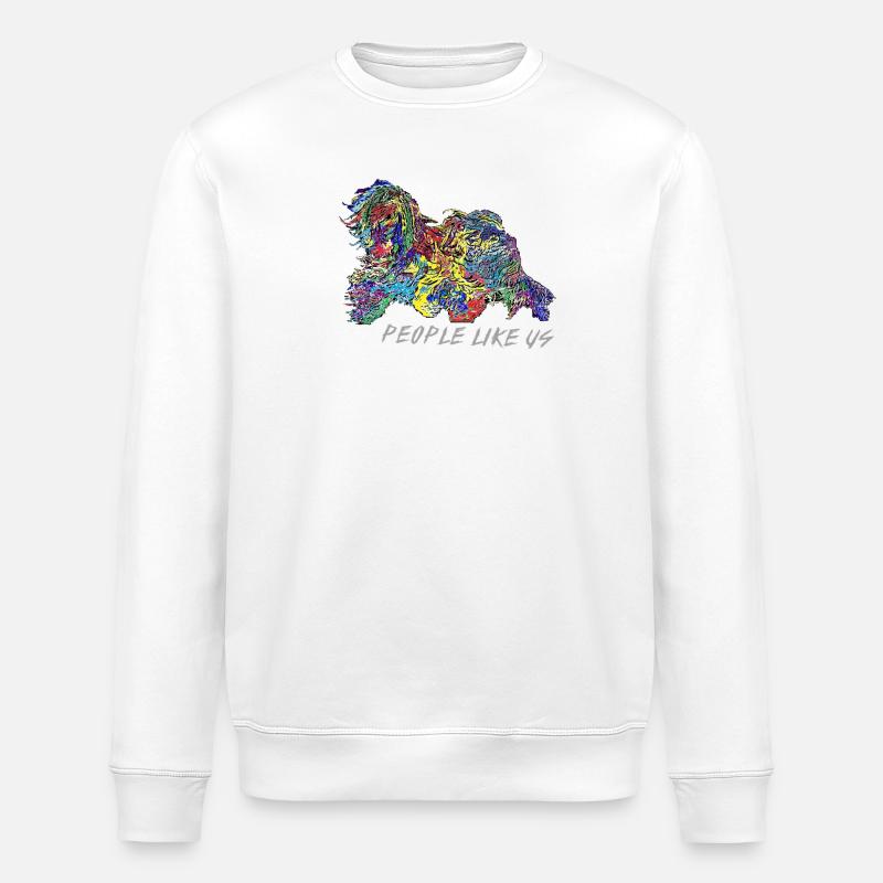 rainbow Tibetan - Stanley/Stella Unisex Bio-Sweatshirt ROLLER - Weiß