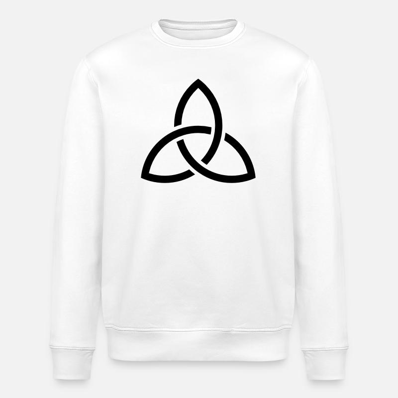 Celtic Knot - Stanley/Stella ROLLER Unisex Organic Sweatshirt - white