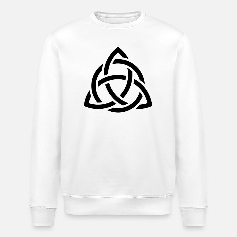 Celtic Knot - Stanley/Stella ROLLER Unisex Organic Sweatshirt - white
