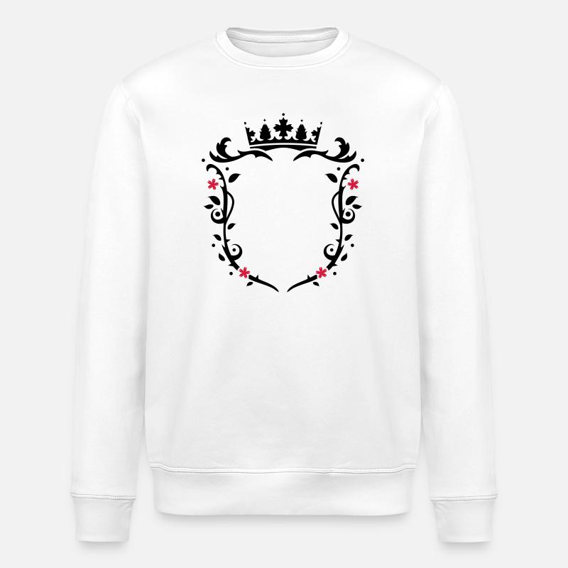 Snowboarder Silhouette - Sweat bio ROLLER Stanley/Stella Unisexe - blanc