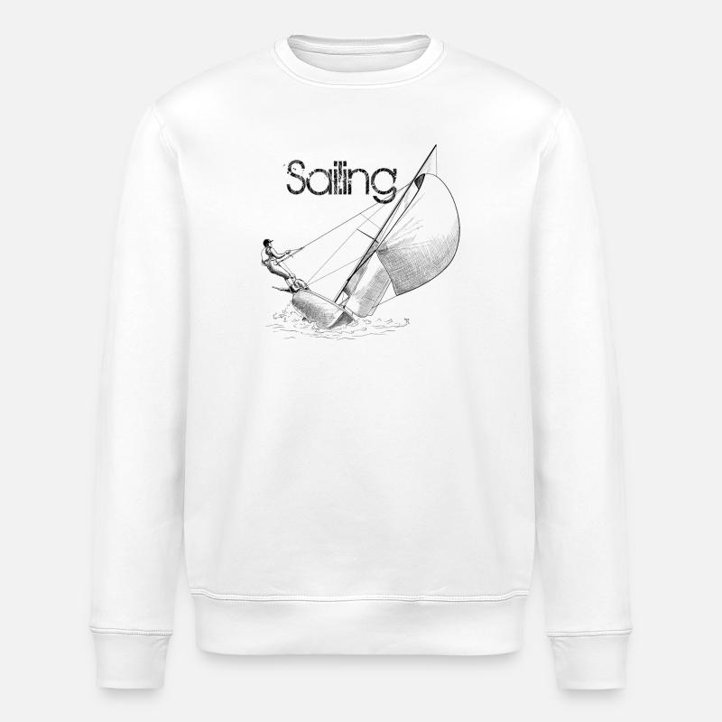 sailing - Sweat bio ROLLER Stanley/Stella Unisexe - blanc