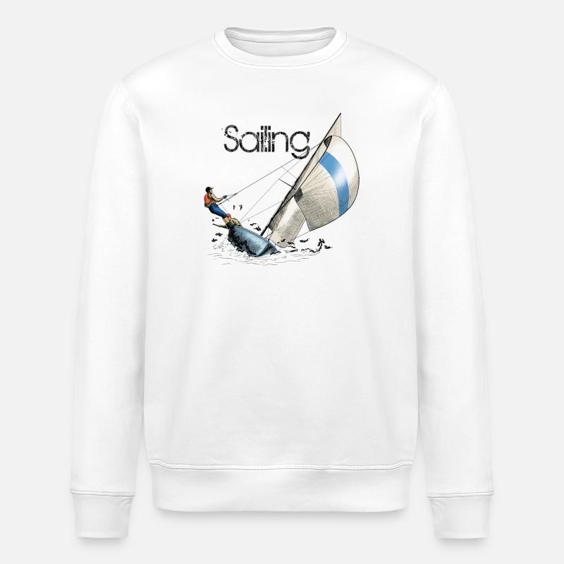 Sailing - Stanley/Stella Unisex Bio-Sweatshirt ROLLER - Weiß