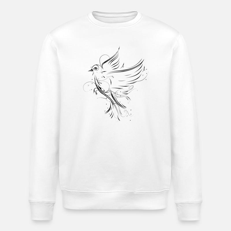 Fliegender Vogel - Stanley/Stella Unisex Bio-Sweatshirt ROLLER - Weiß