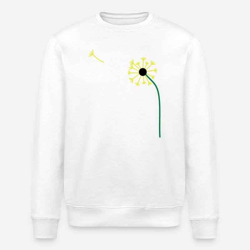 Pusteblume,Löwenzahn,Butterblume, ✔ - Stanley/Stella Unisex Bio-Sweatshirt ROLLER - Weiß