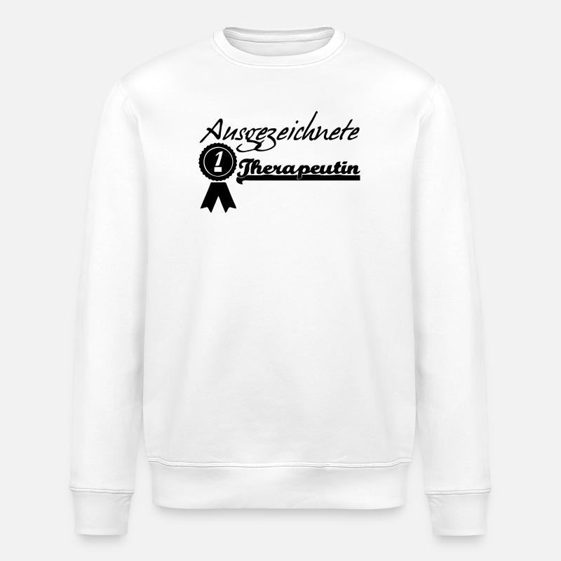 Ausgezeichnete Therapeutin Geschenk - Stanley/Stella Unisex Bio-Sweatshirt ROLLER - Weiß