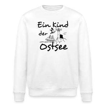 Ostsee Shirt , Fun Shirt Ein Kind der Ostsee (25) - Stanley/Stella Unisex Bio-Sweatshirt ROLLER - Weiß - Vorne - Nik (191cm)