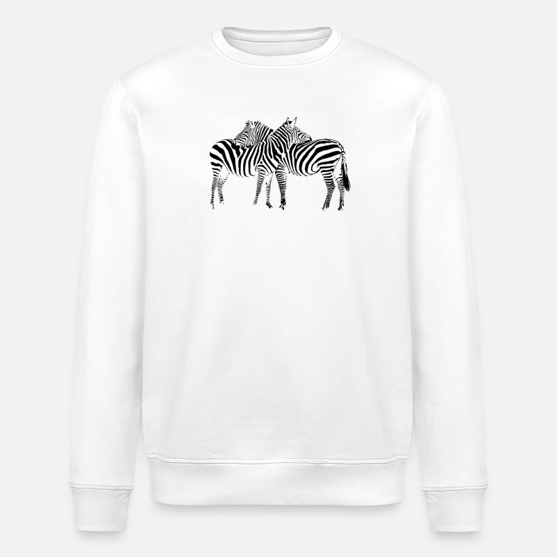 Zebra - Stanley/Stella Unisex Bio-Sweatshirt ROLLER - Weiß