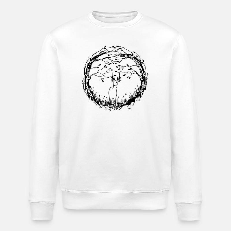 La forêt - Sweat bio ROLLER Stanley/Stella Unisexe - blanc