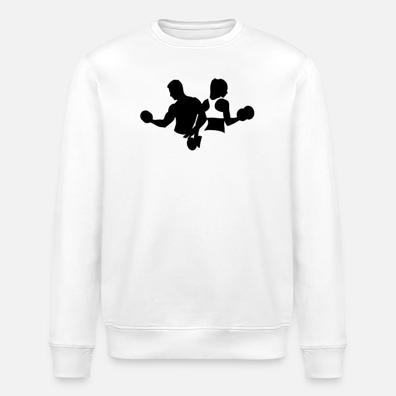 bodybuilding - Sweat bio ROLLER Stanley/Stella Unisexe - blanc