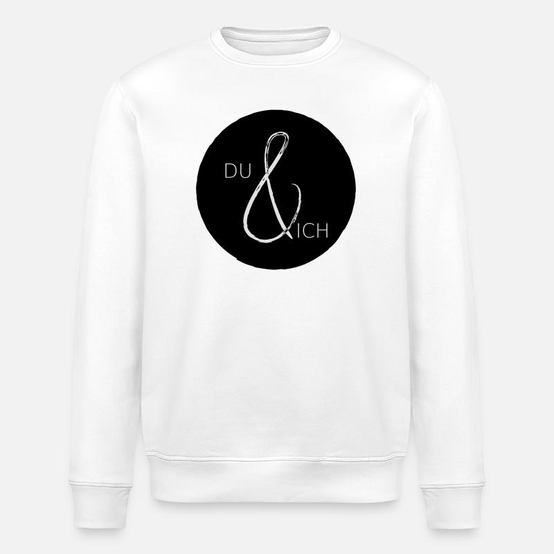 Du und IchGemeinsam Freundschaft Liebe - Stanley/Stella Unisex Bio-Sweatshirt ROLLER - Weiß