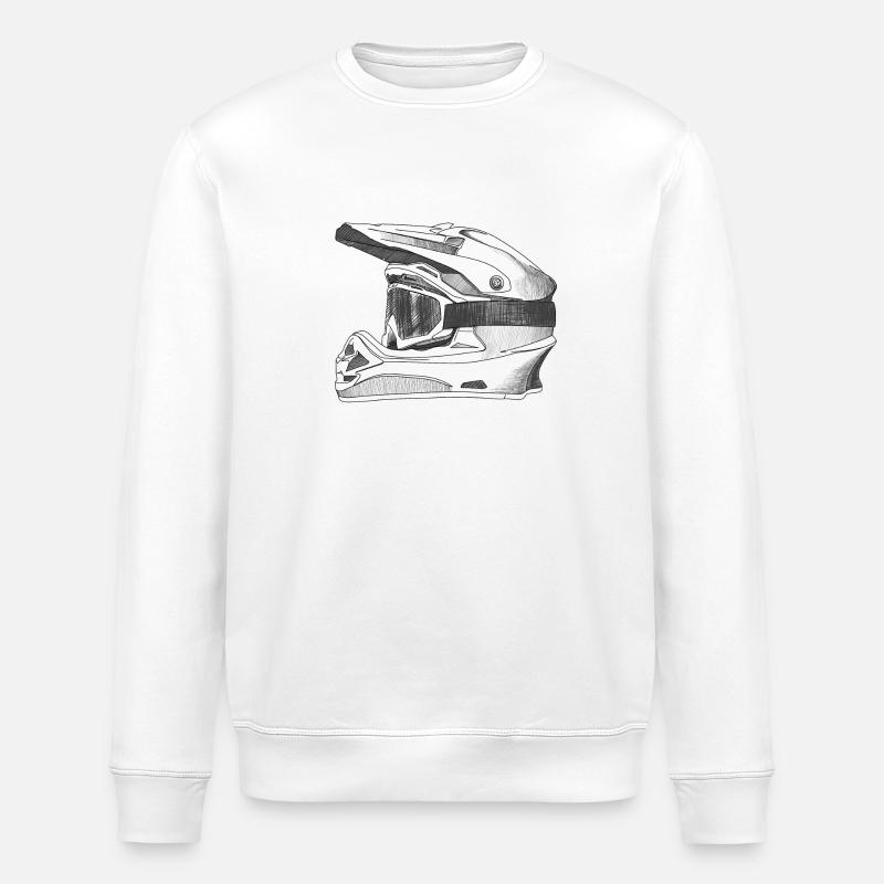 Helmet - Stanley/Stella ROLLER Unisex Organic Sweatshirt - white