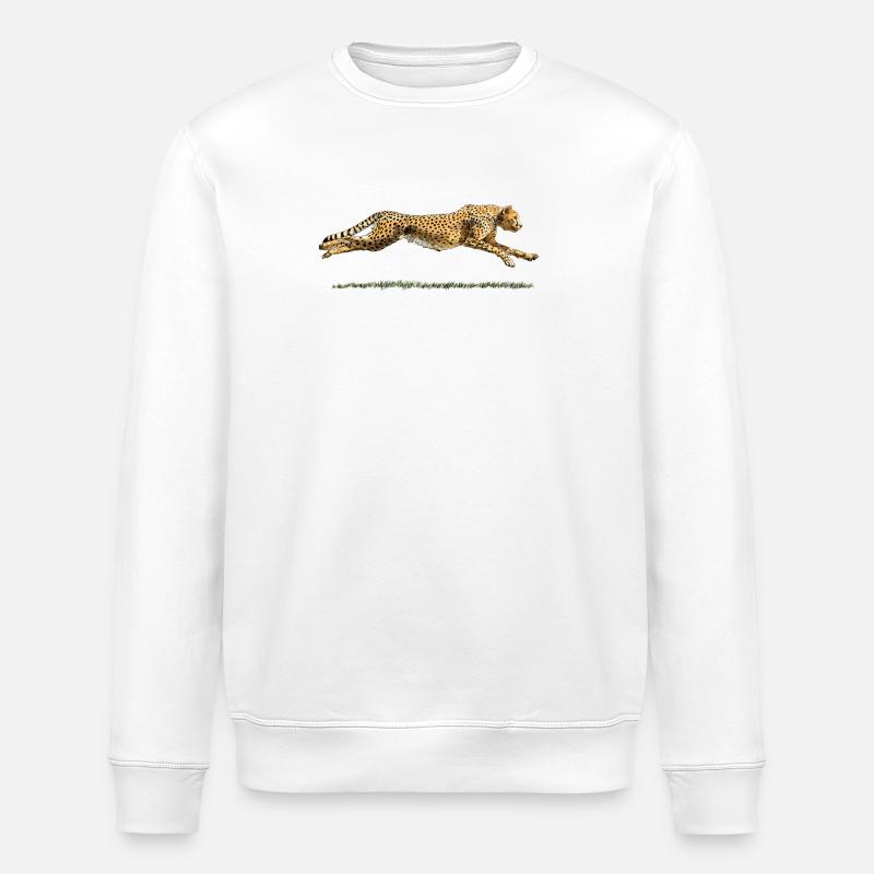 Leopard - Stanley/Stella Unisex Bio-Sweatshirt ROLLER - Weiß