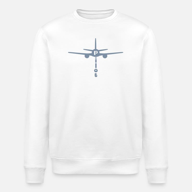 Pilote - Sweat bio ROLLER Stanley/Stella Unisexe - blanc