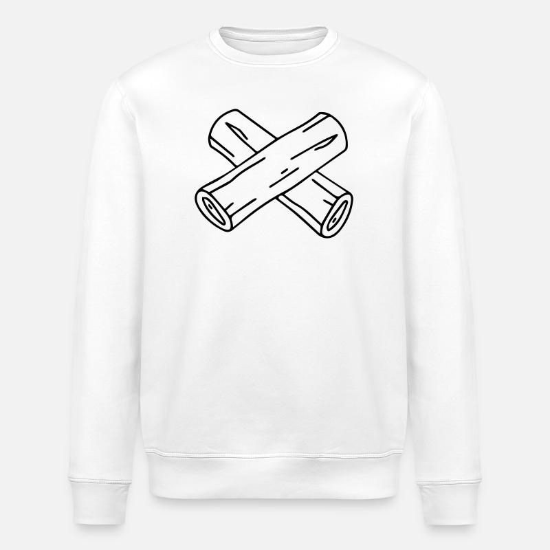 Achtung Vollpfosten - Stanley/Stella Unisex Bio-Sweatshirt ROLLER - Weiß