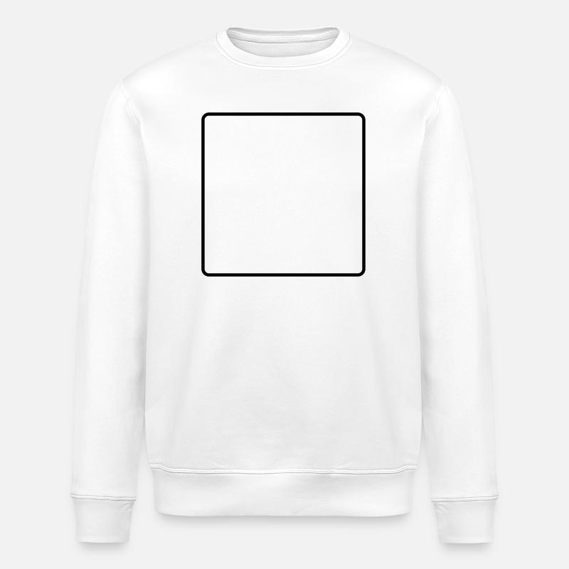 abgerundetes Rechteck - Stanley/Stella Unisex Bio-Sweatshirt ROLLER - Weiß