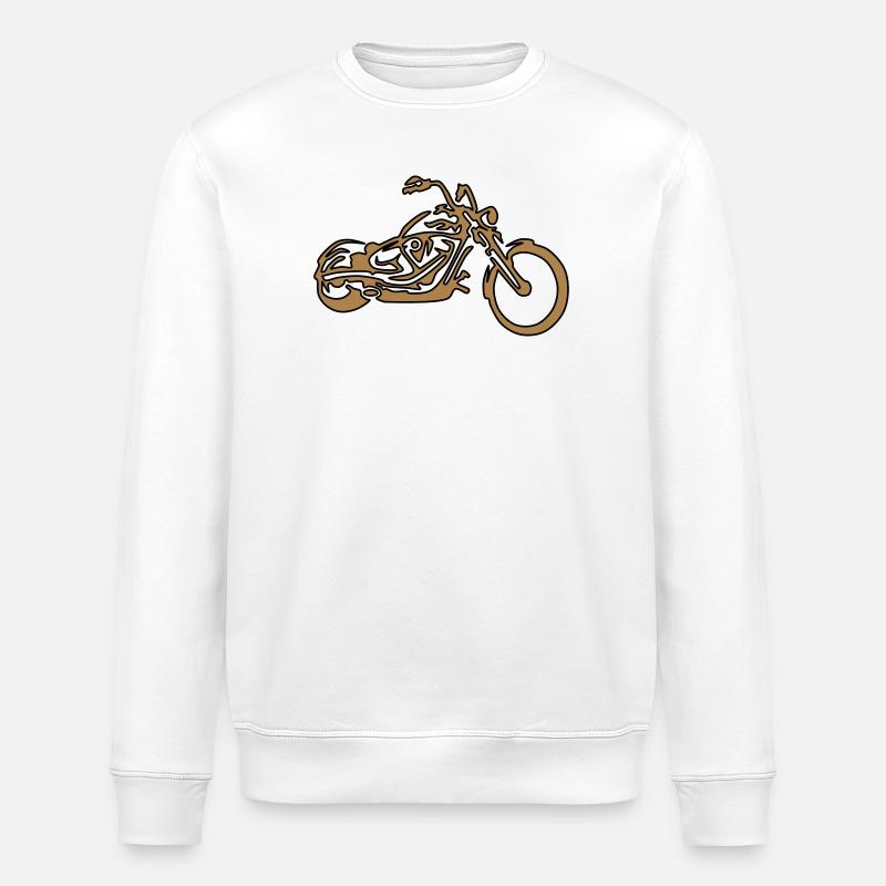 Custom – Chopper Gold Edition - Stanley/Stella Unisex Bio-Sweatshirt ROLLER - Weiß
