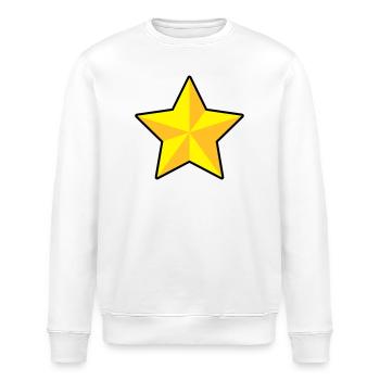 3D Stern - Stanley/Stella Unisex Bio-Sweatshirt ROLLER - Weiß - Vorne - Nik (191cm)