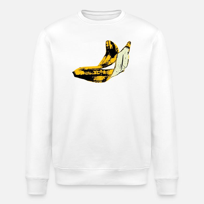 Banana Peel - Stanley/Stella Unisex Bio-Sweatshirt ROLLER - Weiß