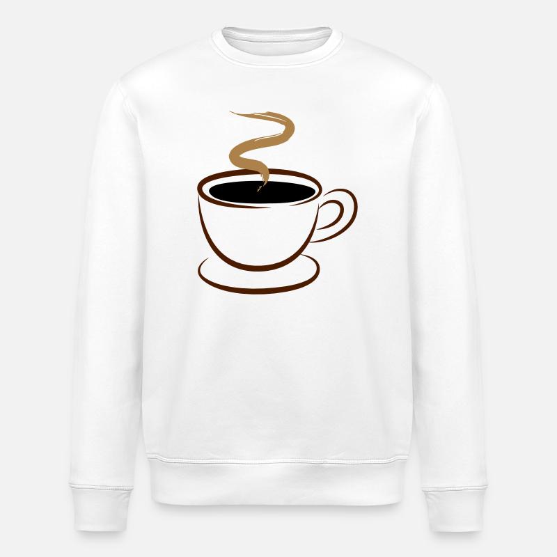 Kaffee - Stanley/Stella Unisex Bio-Sweatshirt ROLLER - Weiß