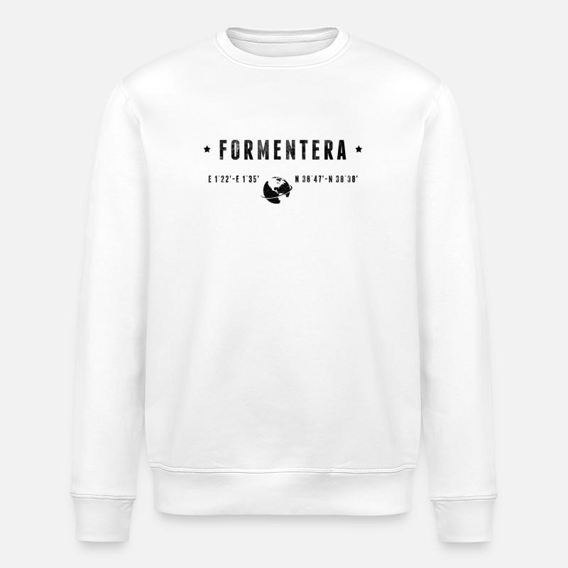 Formentera - Stanley/Stella Unisex Bio-Sweatshirt ROLLER - Weiß