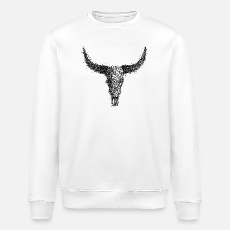 Buffle Griboullage - Sweat bio ROLLER Stanley/Stella Unisexe - blanc