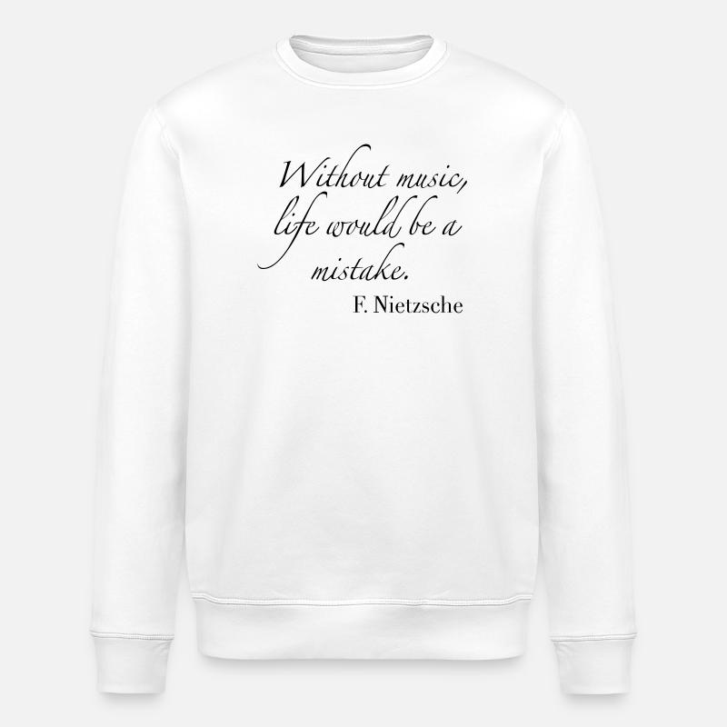 music - Stanley/Stella ROLLER Unisex Organic Sweatshirt - white