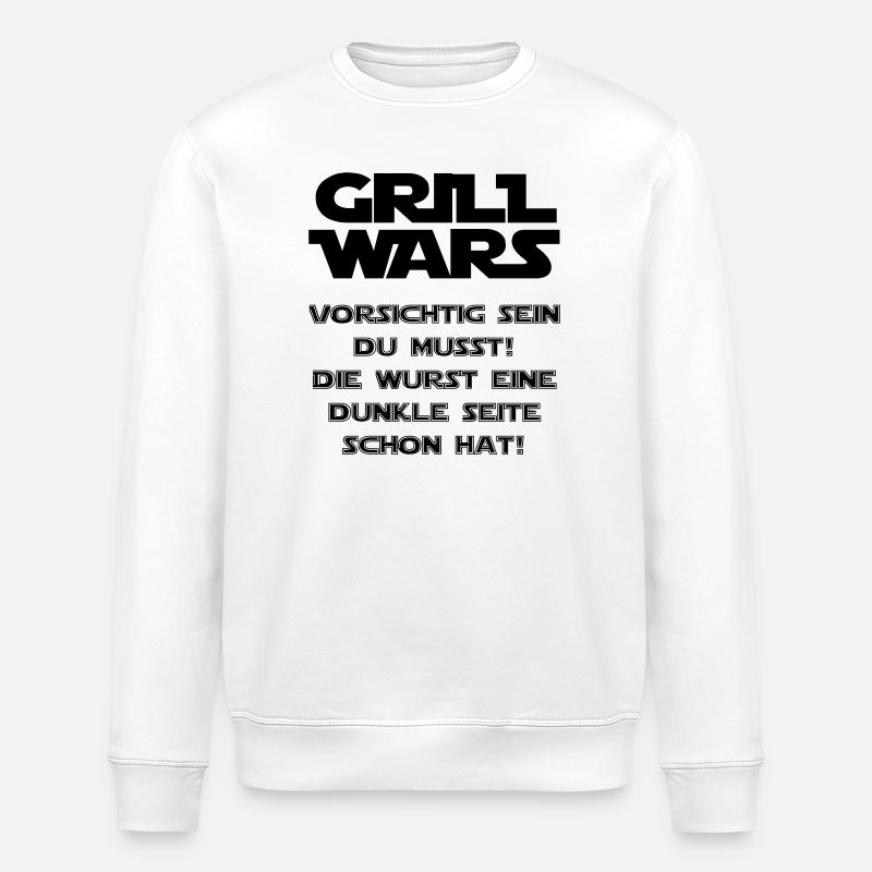 Grill Wars - Stanley/Stella Unisex Bio-Sweatshirt ROLLER - Weiß