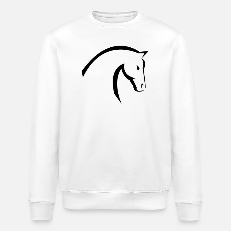 cheval - Sweat bio ROLLER Stanley/Stella Unisexe - blanc