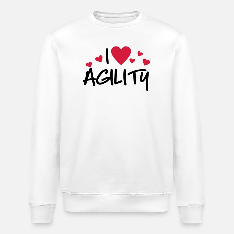 Agility - Stanley/Stella ROLLER Unisex Organic Sweatshirt - white