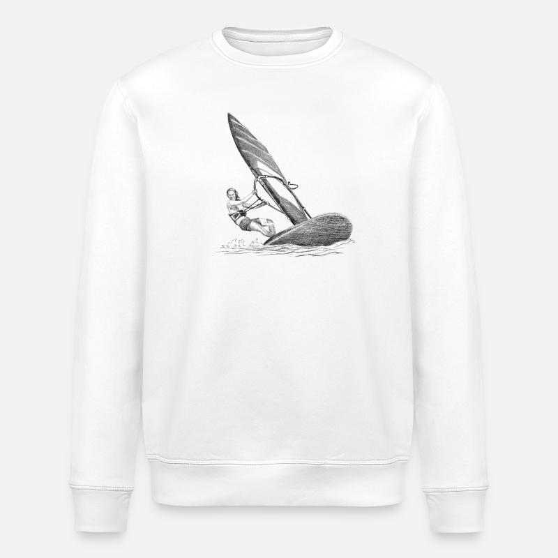 Windsurfing - Sweat bio ROLLER Stanley/Stella Unisexe - blanc