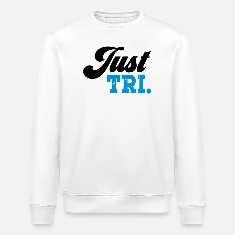 triathlon - Stanley/Stella ROLLER Unisex Organic Sweatshirt - white