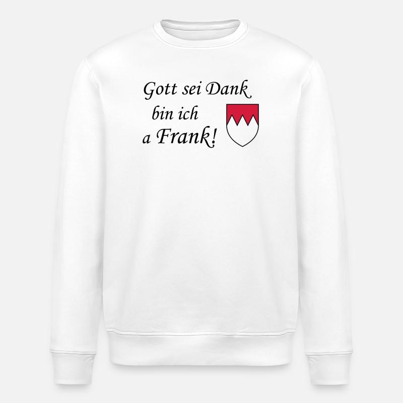 Gott sei dank Frank - Stanley/Stella Unisex Bio-Sweatshirt ROLLER - Weiß