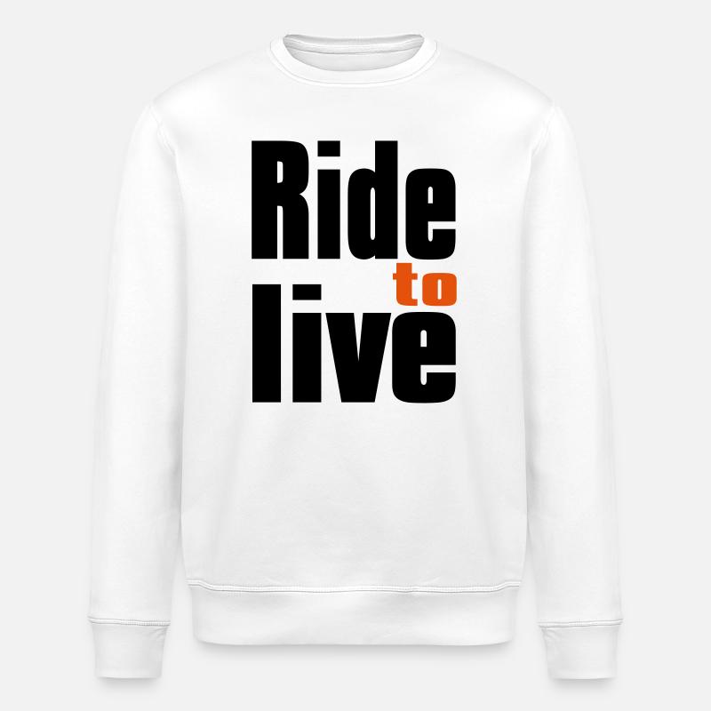 Bikers - Sweat bio ROLLER Stanley/Stella Unisexe - blanc