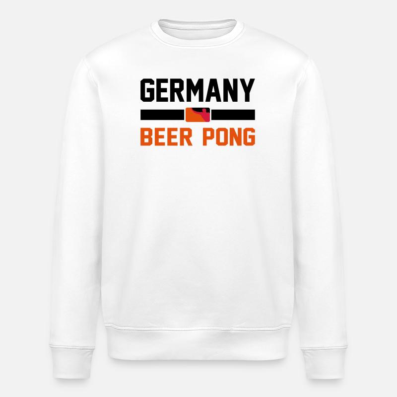 Germany Beer Pong - Stanley/Stella Unisex Bio-Sweatshirt ROLLER - Weiß