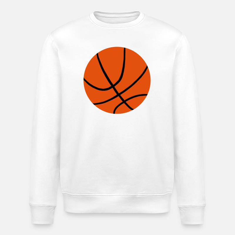 Ein Basketball - Stanley/Stella Unisex Bio-Sweatshirt ROLLER - Weiß