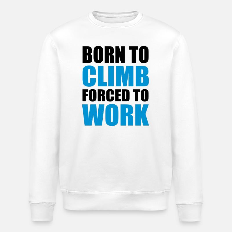 climb - Stanley/Stella ROLLER Unisex Organic Sweatshirt - white