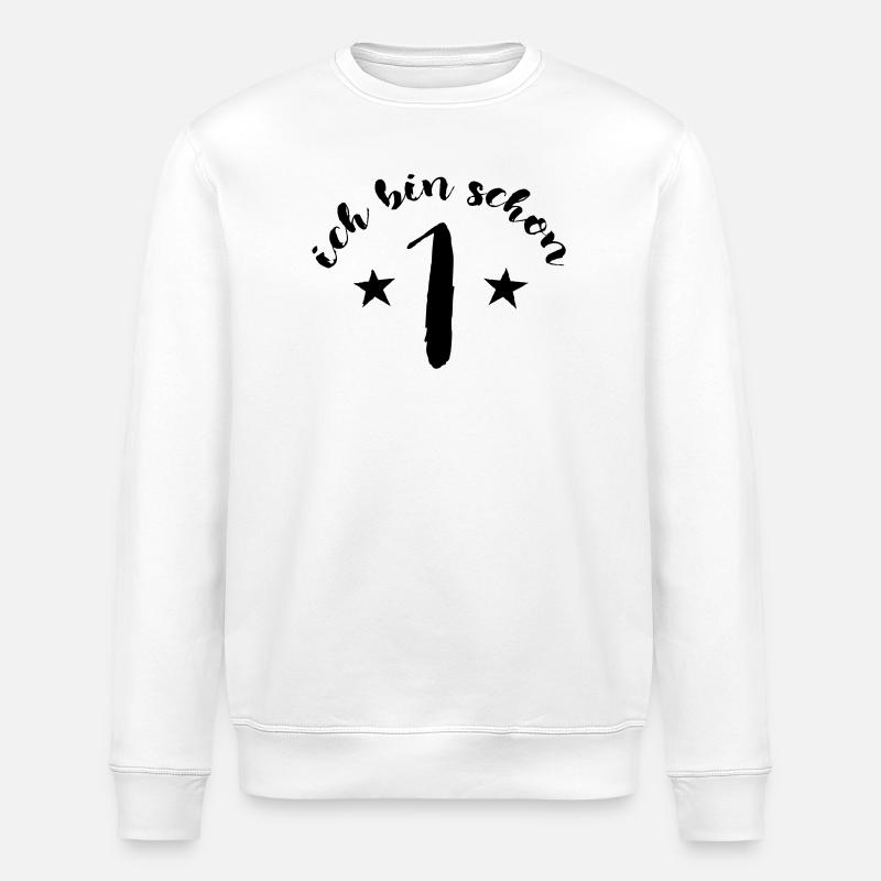 Ich bin schon 1 - T-Shirt - Stanley/Stella Unisex Bio-Sweatshirt ROLLER - Weiß