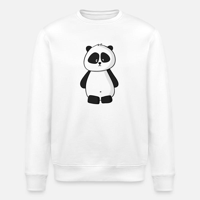 Panda - Stanley/Stella Unisex Bio-Sweatshirt ROLLER - Weiß