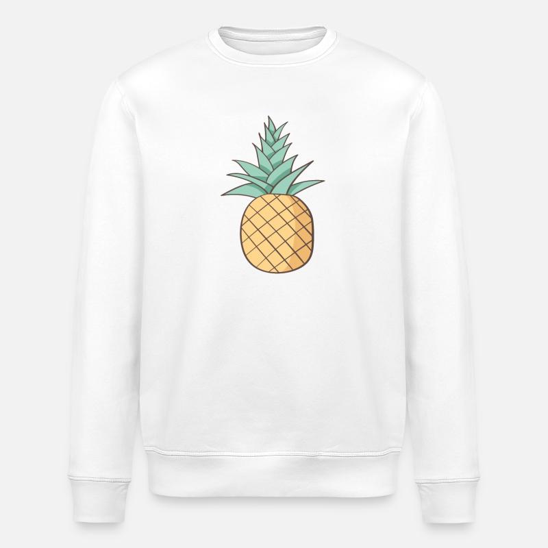 Ananas - Sweat bio ROLLER Stanley/Stella Unisexe - blanc