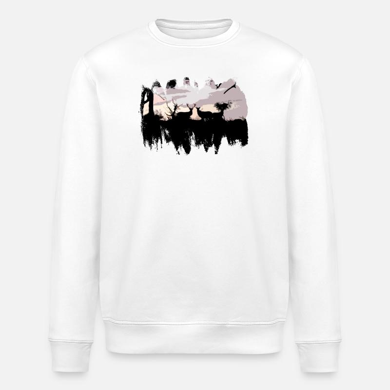 cervides a l'approche - Sweat bio ROLLER Stanley/Stella Unisexe - blanc
