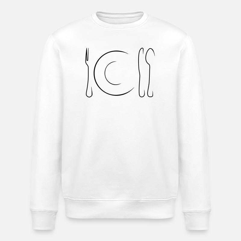 eat - Stanley/Stella ROLLER Unisex Organic Sweatshirt - white