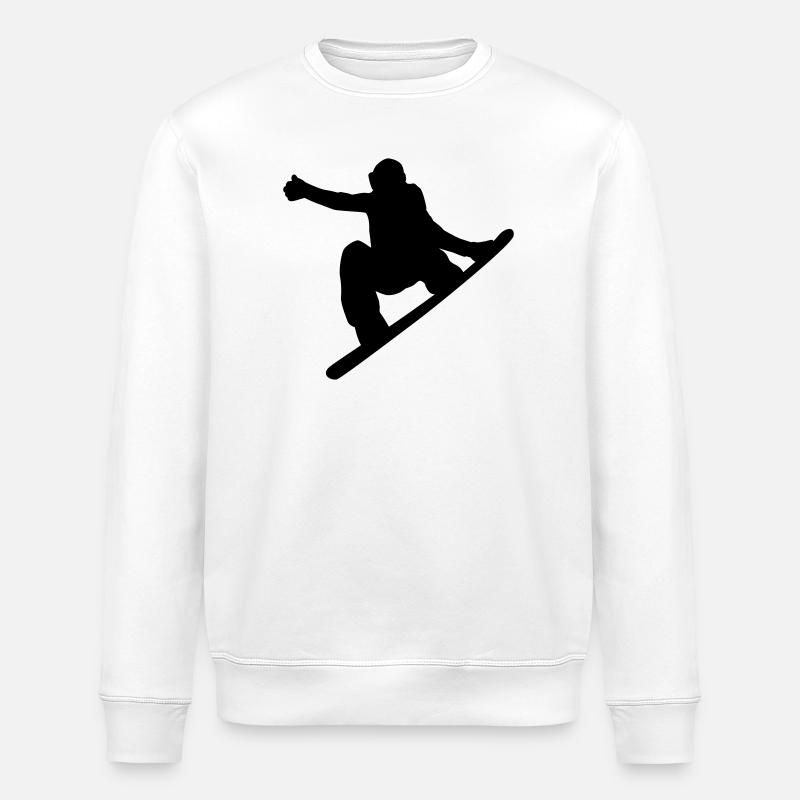 Snowboard - Sweat bio ROLLER Stanley/Stella Unisexe - blanc