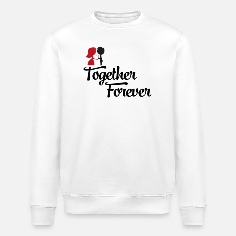 hochzeitspaar - Stanley/Stella Unisex Bio-Sweatshirt ROLLER - Weiß