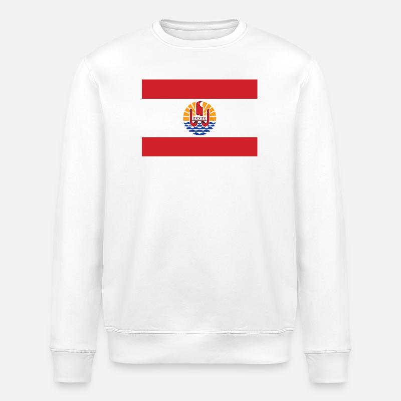 Polynésie - Sweat bio ROLLER Stanley/Stella Unisexe - blanc