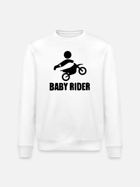 Baby Rider  - Stanley/Stella Unisex Bio-Sweatshirt ROLLER - Weiß